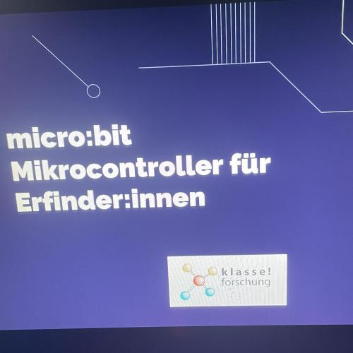 Microbit Workshop Klasse Forschung / Mint MS Reichenau