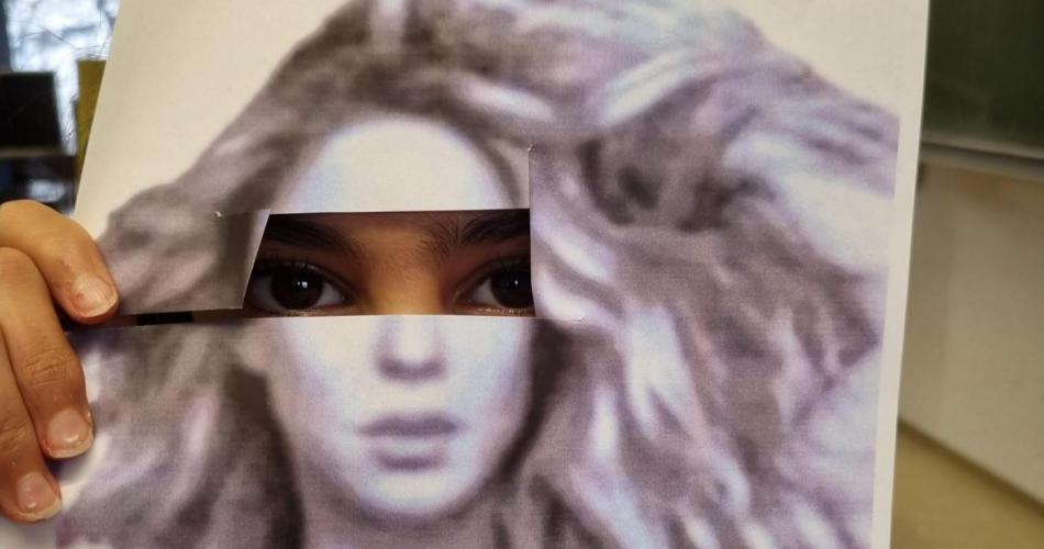 Augen Collage Frauenkopf